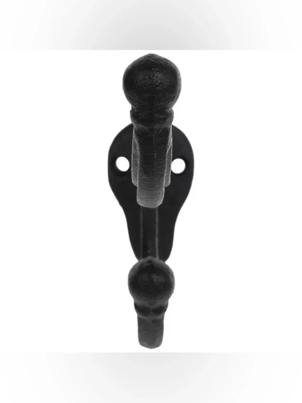 (2) Cast Iron Double Wall Hook